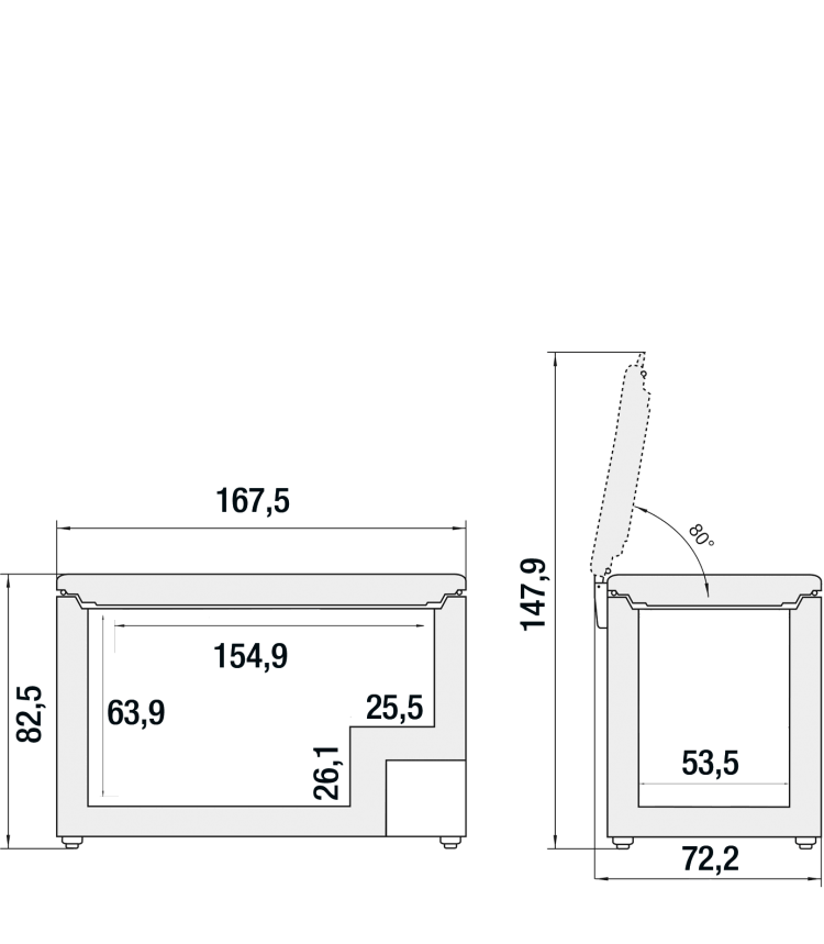 LIEBHERR CFE250026 diepvrieskoffer