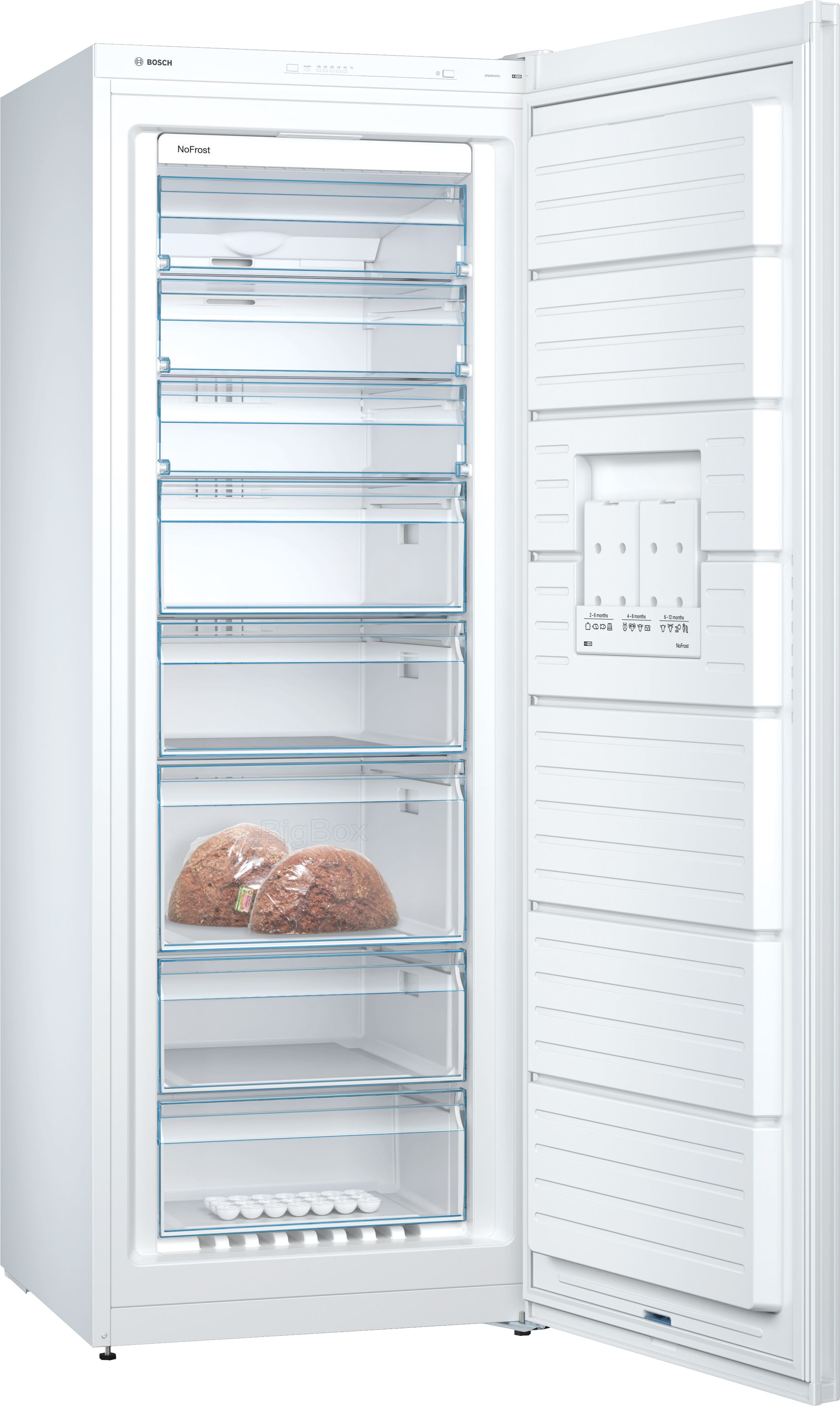BOSCH GSN58VWEV SERIE 4 vrijstaande vriezer - 191cm