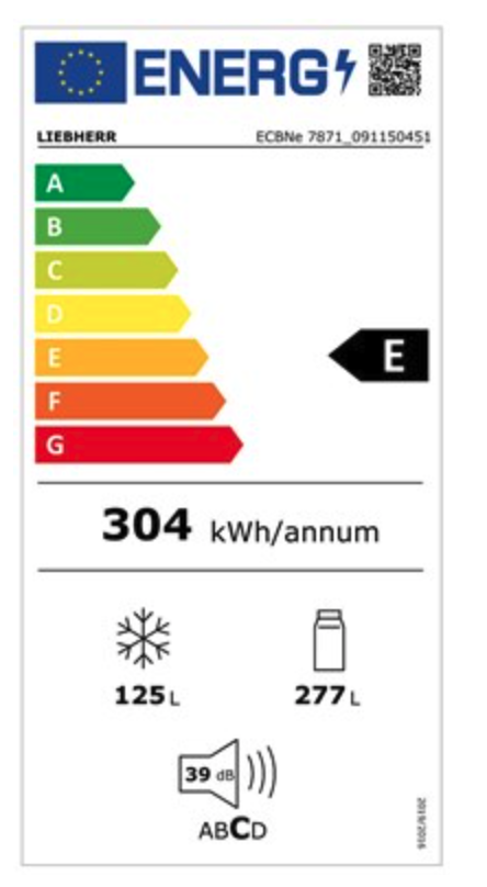 LIEBHERR ECBNE787120617 koel-/vriescombinatie - 203cm