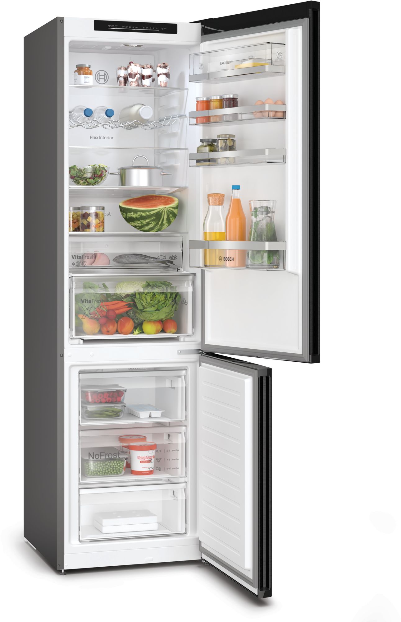 BOSCH KGN39EXCF SERIE 4 vrijstaande koel-/vriescombinatie - 203cm BOSCH KGN39EXCF SERIE 4 vrijstaande koel-/vriescombinatie - 203cm