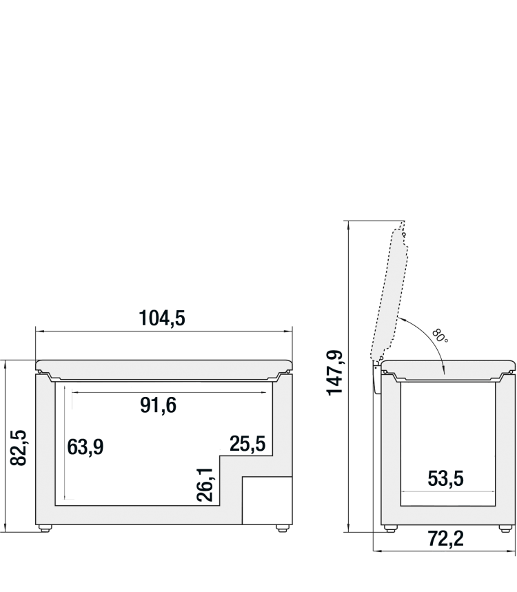 LIEBHERR CFE187026 diepvrieskoffer