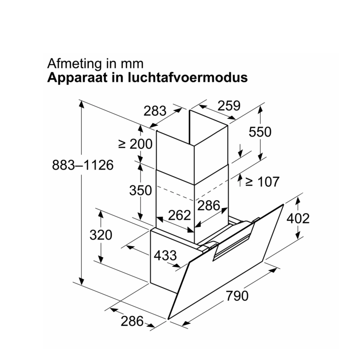 BOSCH DWK87FN6RM SERIE 4 headfree dampkap - 80cm