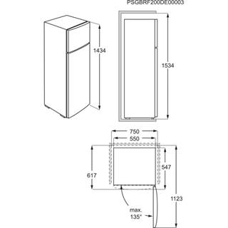 AEG RDB424E1AW 5000 vrijstaande koel-/vriescombinatie - 143cm AEG RDB424E1AW 5000 vrijstaande koel-/vriescombinatie - 143cm