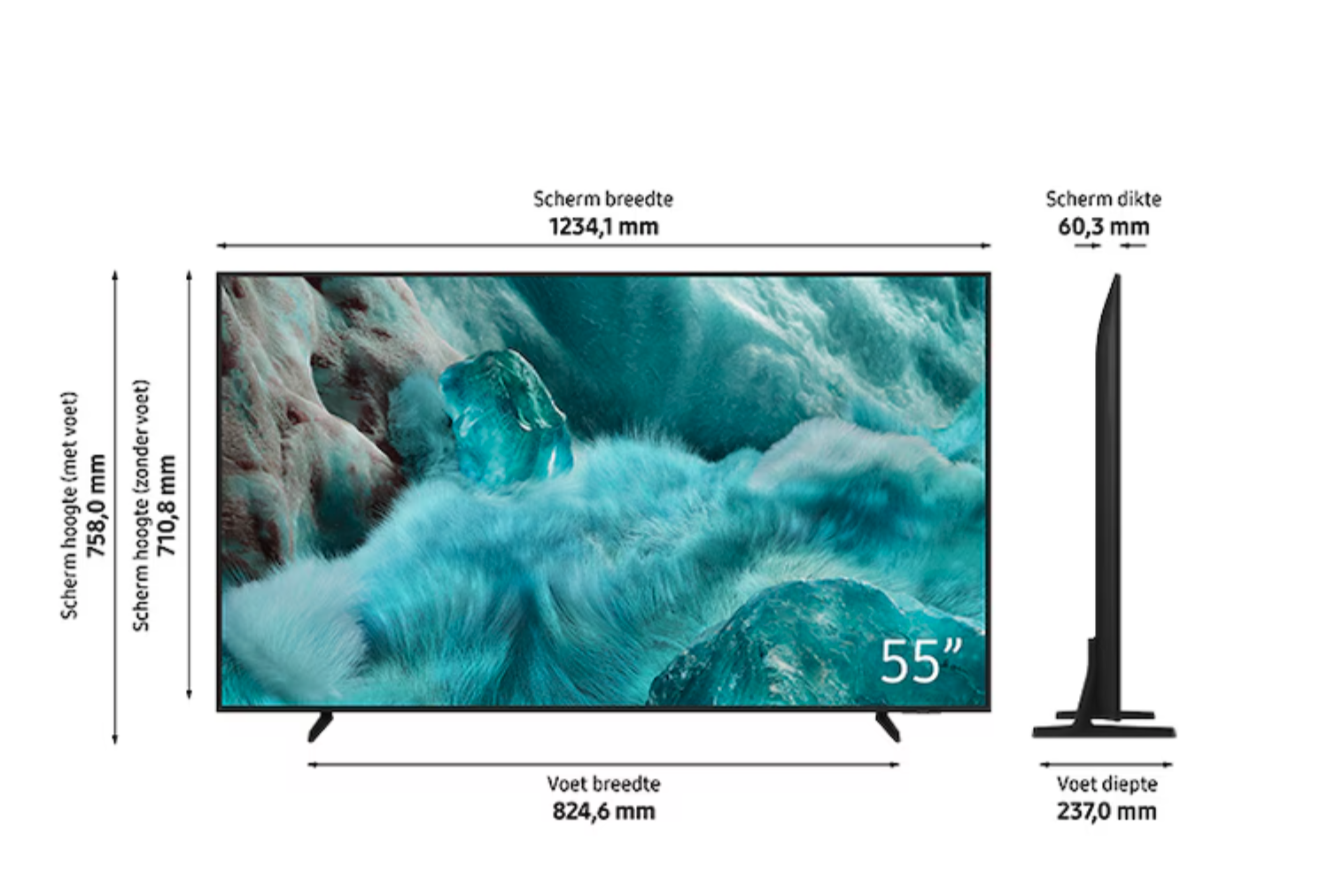 SAMSUNG QE55Q7FAAUXXN televisie 4K UHD - 55''