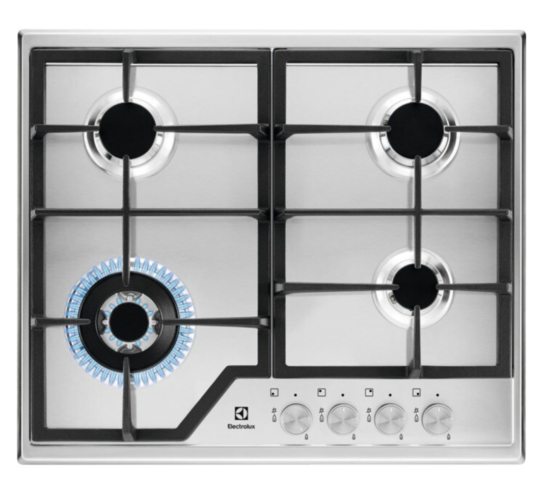 ELECTROLUX KGS6436SX 600 gaskookplaat - 60cm