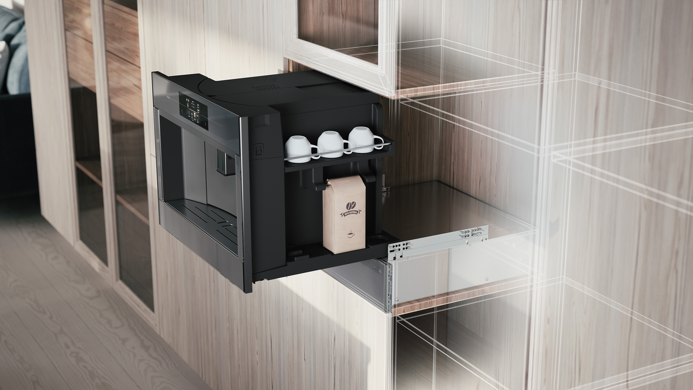 ATAG CM4585M inbouw koffiemachine - 45cm