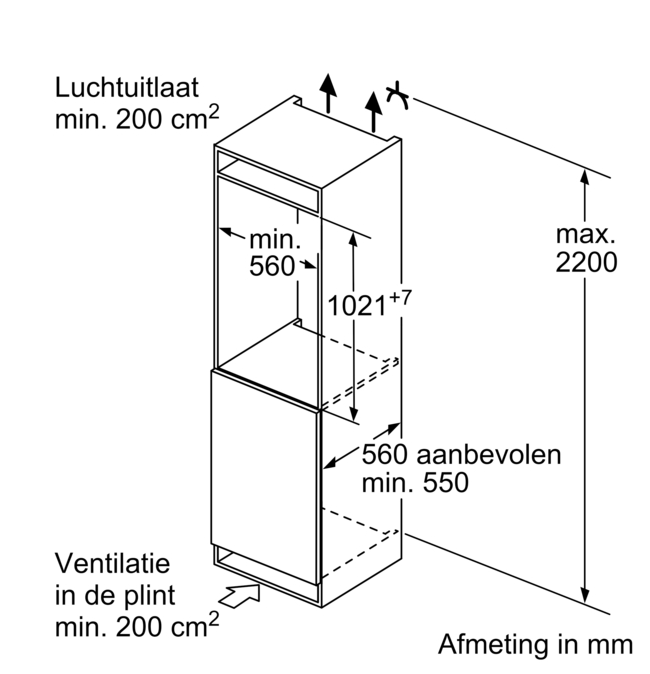 SIEMENS KI31REDD1 IQ500 koelkast zonder vriesvak - 102cm