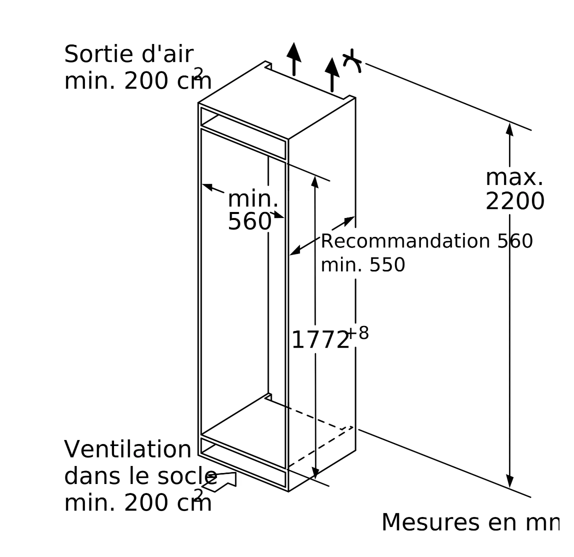 SIEMENS GI81NACE0 IQ500 inbouw vriezer - 178cm