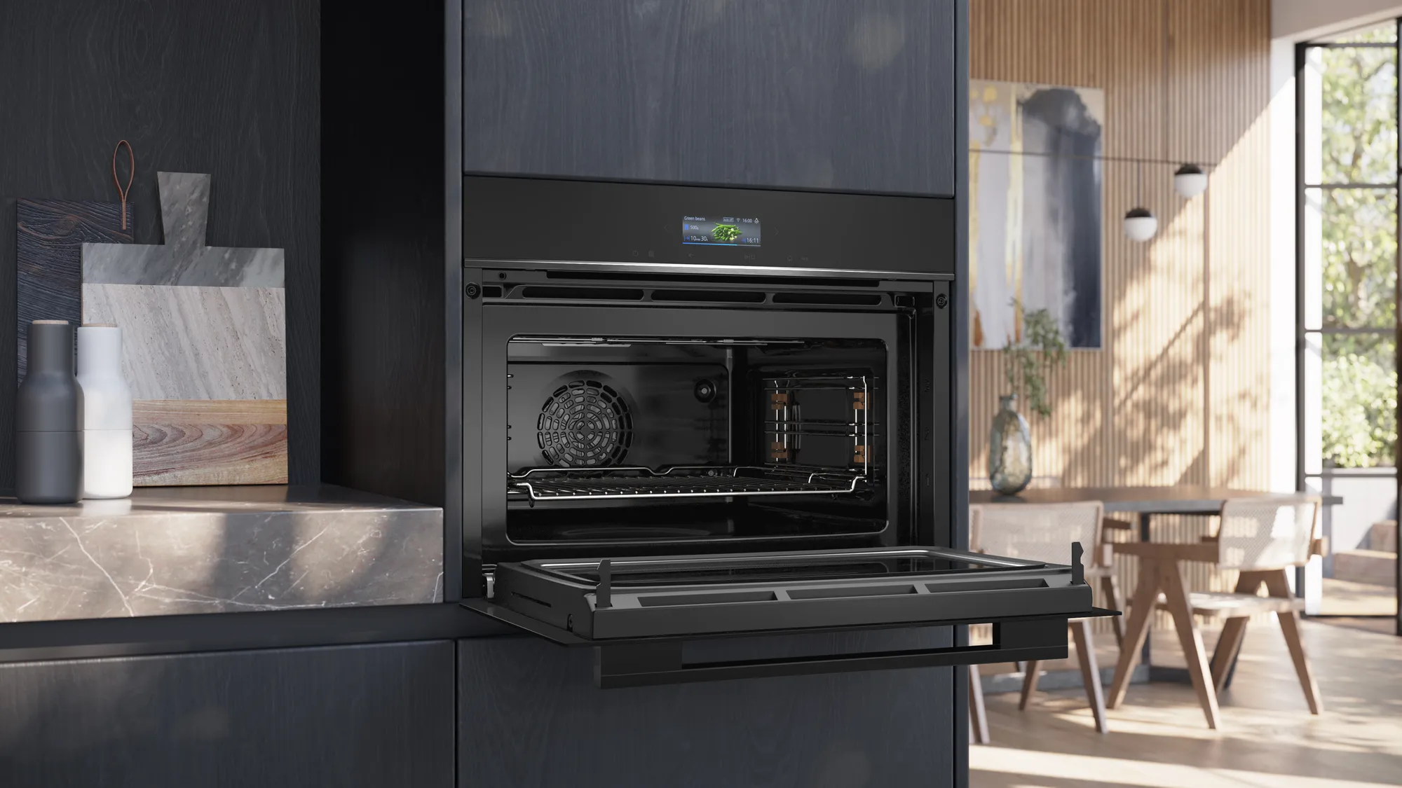 SIEMENS CM724G1B3 IQ700 multifunctionele oven met microgolfoven - 45cm