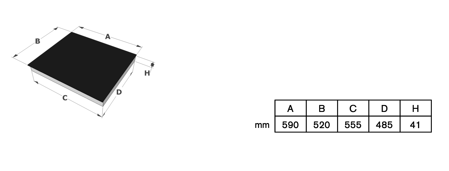 NOVY 1102 vitrokeramische kookplaat - 60cm