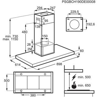 ELECTROLUX LFI769X 800 eilanddampkap - 90cm