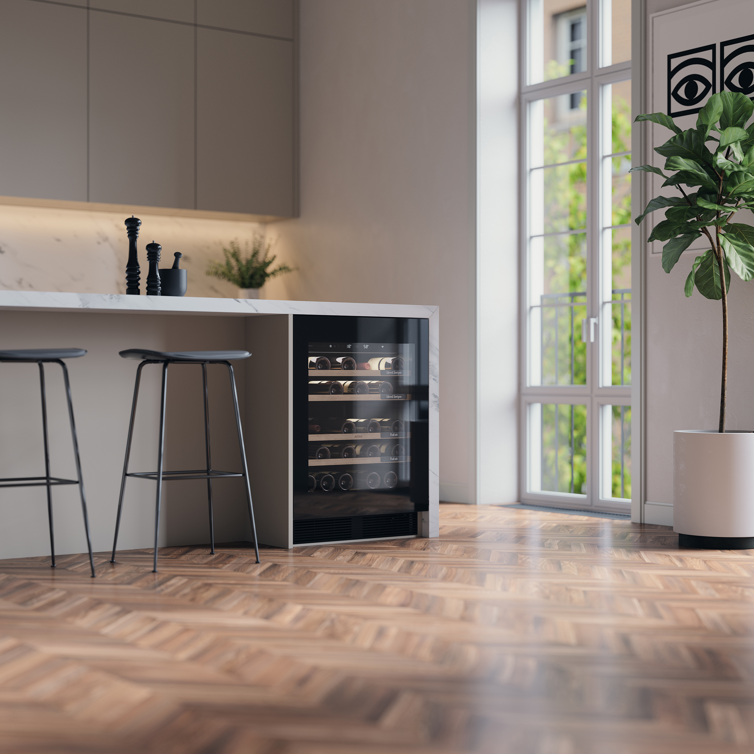 ATAG KU8571K1C onderbouw wijnkoelkast