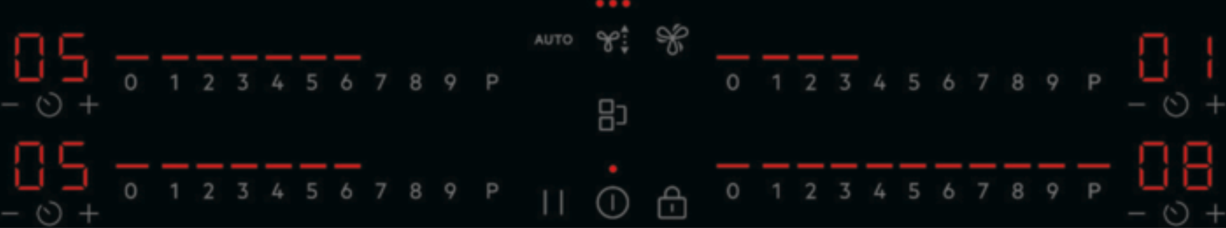 AEG TH84CB03CB 6000 kookplaat met afzuiging - 80cm