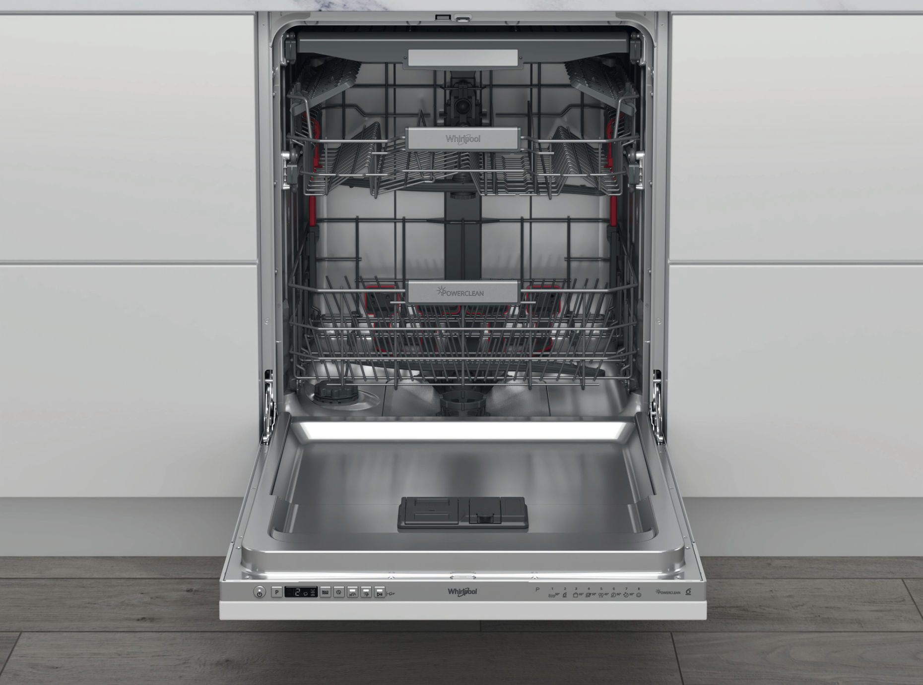 WHIRLPOOL W0ID741AS vaatwasser volledig integreerbaar