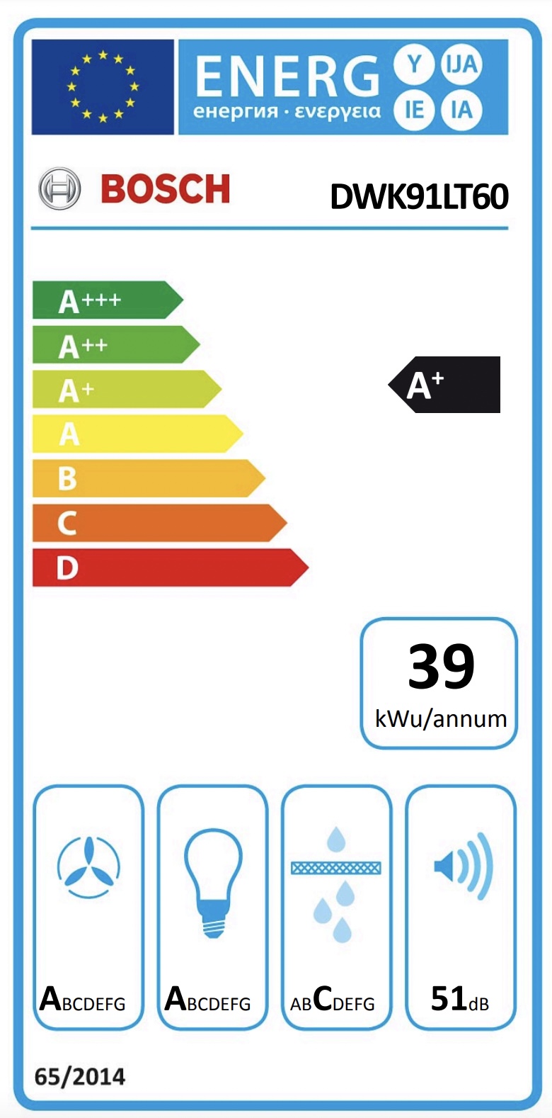 BOSCH DWK91LT60 SERIE 8 headfree dampkap - 90cm