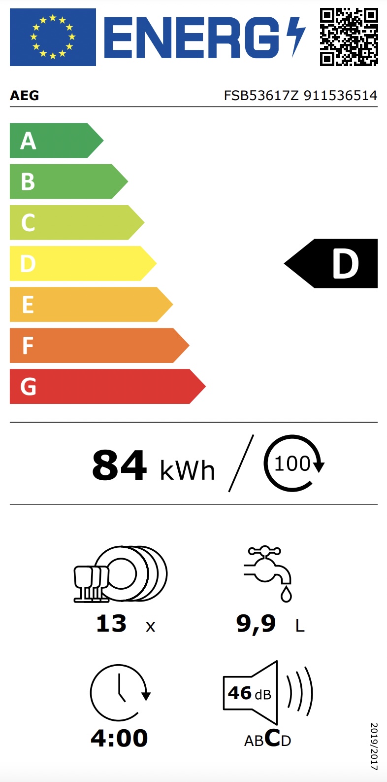 AEG FSB53617Z 6000 vaatwasser volledig integreerbaar AEG FSB53617Z 6000 vaatwasser volledig integreerbaar